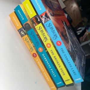 2, 3, 4, 5th books of Erin Hunters “Survivors” series